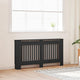 Vidaxl Construcción del radiador 152x19x81.5 cm MDF Negro