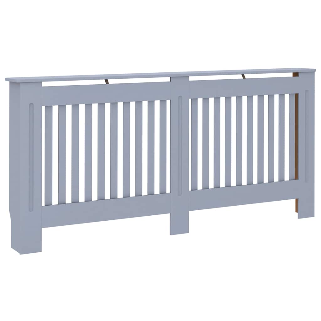 Vidaxl Construcción del radiador 172x19x81.5 cm Mdf antracita