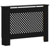 Vidaxl Construcción del radiador 112x19x81.5 cm MDF Negro