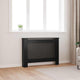 Vidaxl Construcción del radiador 112x19x81.5 cm MDF Negro