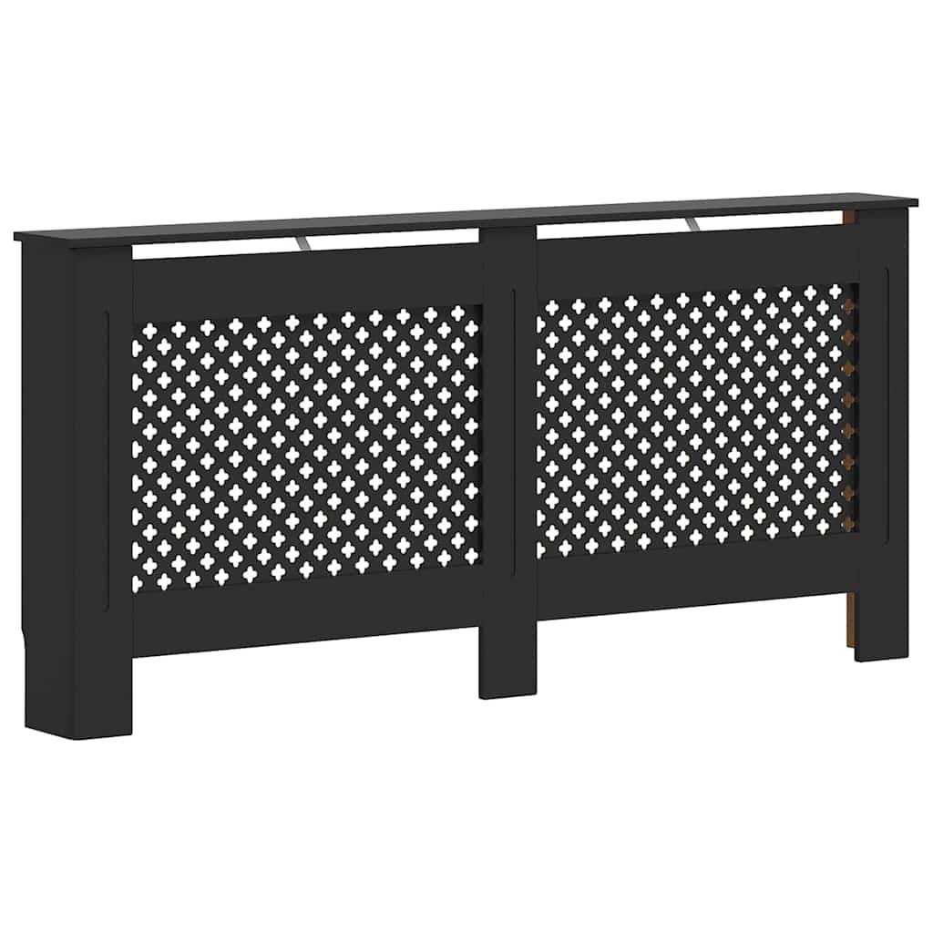 Vidaxl Radiatorom Construction 172x19x81.5 cm MDF Negro