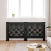 Vidaxl Radiatorom Construction 172x19x81.5 cm MDF Negro