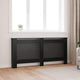 Vidaxl Radiatorom Construction 172x19x81.5 cm MDF Negro