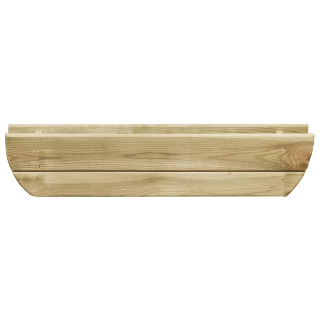 Plantador Vidaxl elevado 80x16x16 cm de madera de pino impregnada
