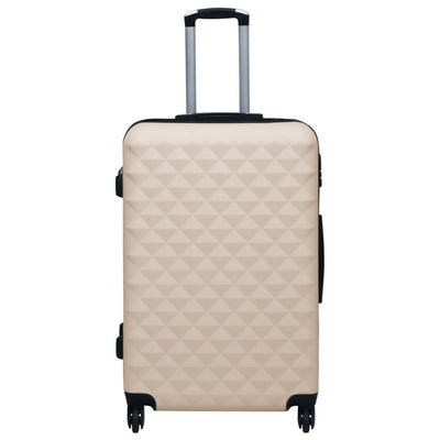 VIDAXL Set di bagagli duramente in 3 parti color oro