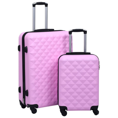 Vidaxl Set di bagagli duro a 2 pezzi rosa