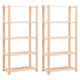Grandas de almacenamiento de Vidaxl 2 ST 80X38X170 CM PINE MADERA 250 kg