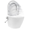Vidaxl colgando inodoro sin borde con función de bidet cerámica blanca