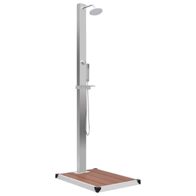 Vidaxl Doccia da esterno con cottura in acciaio inossidabile HKC