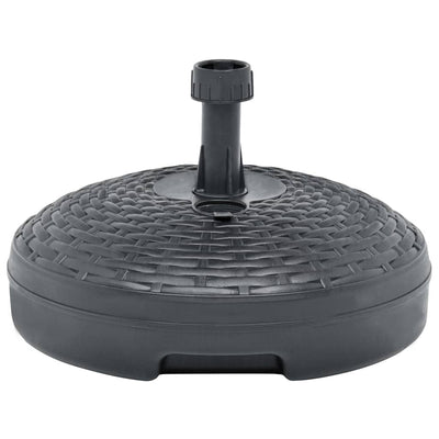 Acqua di sabbia piena di piede Vidaxl Parasolo 20 l Plastica Antracite