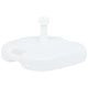 Vidaxl Parasol Foot lleno de agua de arena 16 L de plástico blanco