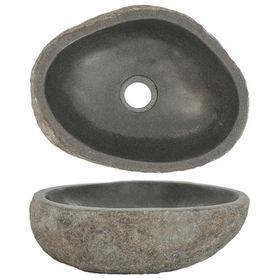 Lavabo Vidaxx ovale (29-38)x(24-31) cm in pietra di fiume
