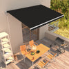 Vidaxl Luifel extiende automáticamente el antracita 450x300 cm