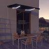 Vidaxl Luifel estendibile manualmente con antracite LED 350x250 cm