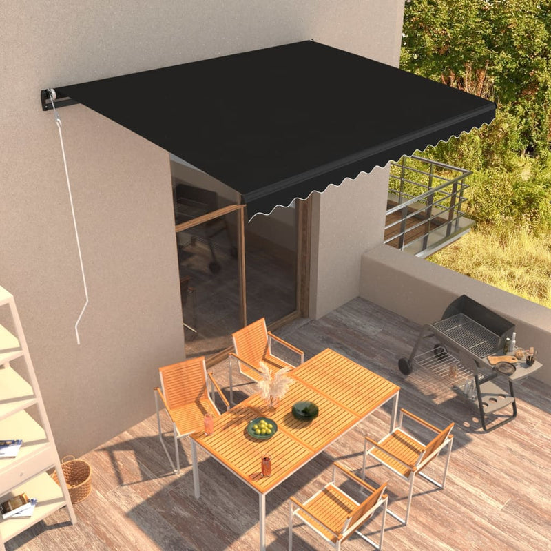 Vidaxl Luifel estende automaticamente l'antracite da 400x300 cm