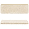 Vidaxl trapmatten 15 st 65x21x4 cm wit rechthoekige rand