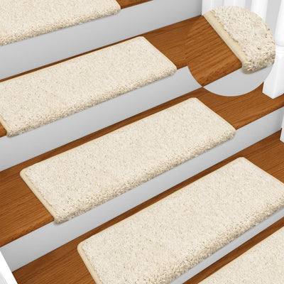 Tappetini Vidaxx 15 pz 65x21x4 cm bordo rettangolare bianco