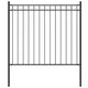 Vidaxl Garden Fence 1.7x0.8 m de acero negro