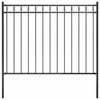 Vidaxl Garden Fence 1.7x1.2 m de acero negro