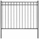 Vidaxl Garden Fence 1.7x1.2 m de acero negro