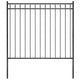 Vidaxl Garden Fence 1.7x1.5 m de acero negro