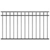 Panel de valla Vidaxl 1.7x0.8 m de acero negro