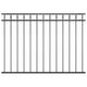 Panel de cerca de Vidaxl 1.7x1.2 m de acero negro