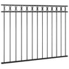 Panel de cerca de Vidaxl 1.7x1.2 m de acero negro