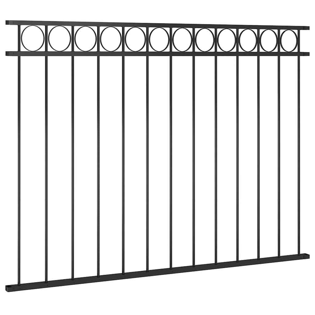 Panel de cerca de Vidaxl 1.7x1.2 m de acero negro