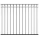 Panel de valla Vidaxl 1.7x1.5 m de acero negro
