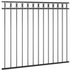 Panel de valla Vidaxl 1.7x1.5 m de acero negro