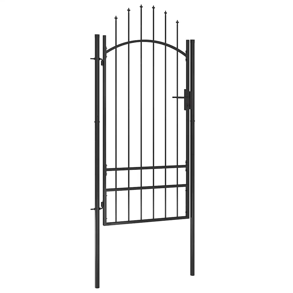 Puerto Vidaxl 1x2.5 m de acero negro
