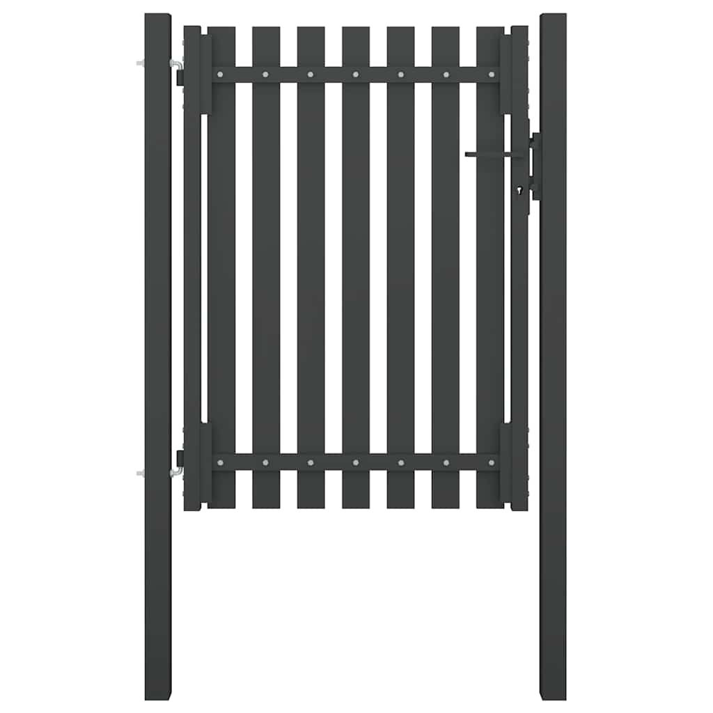 Vidaxl Poort 1x1.7 m de acero antracita