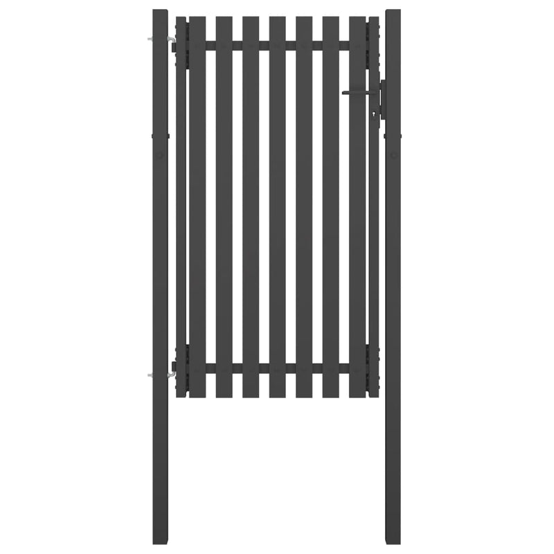 VidaXL Poort 1x2,25 m staal antraciet