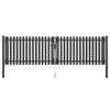 VidaXL Poort 4x1,25 m staal antraciet