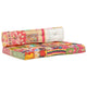 VidaXL sofa cushion pallet fabric patchwork multi-coloured