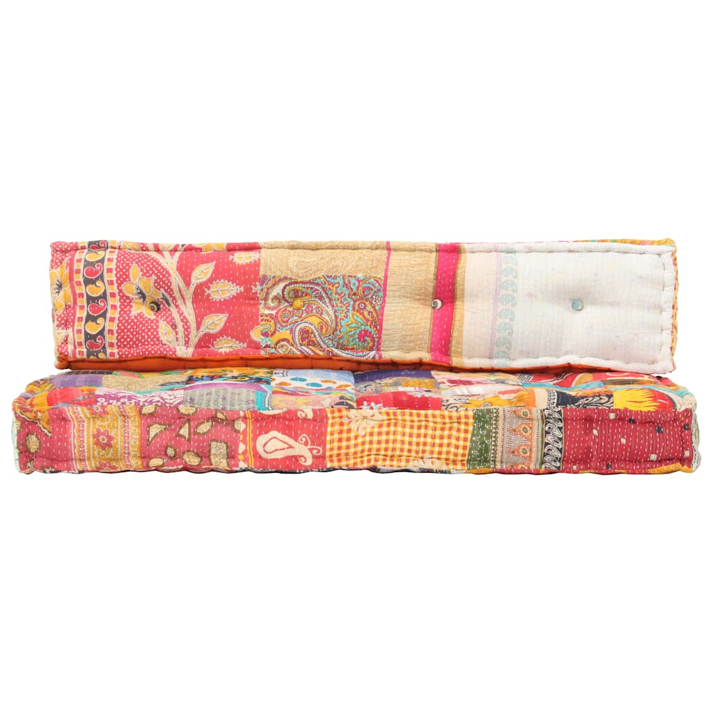 VidaXL cojín para sofá tejido de paleta patchwork multicolor