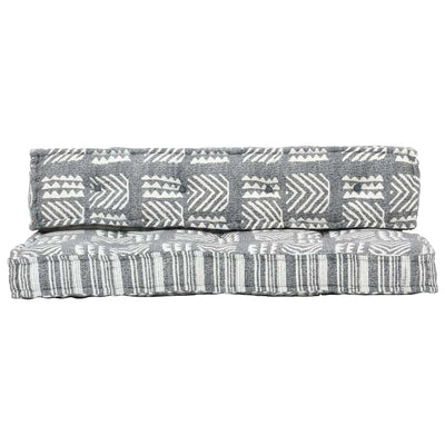 VidaXL cojín para sofá tejido de palet patchwork gris