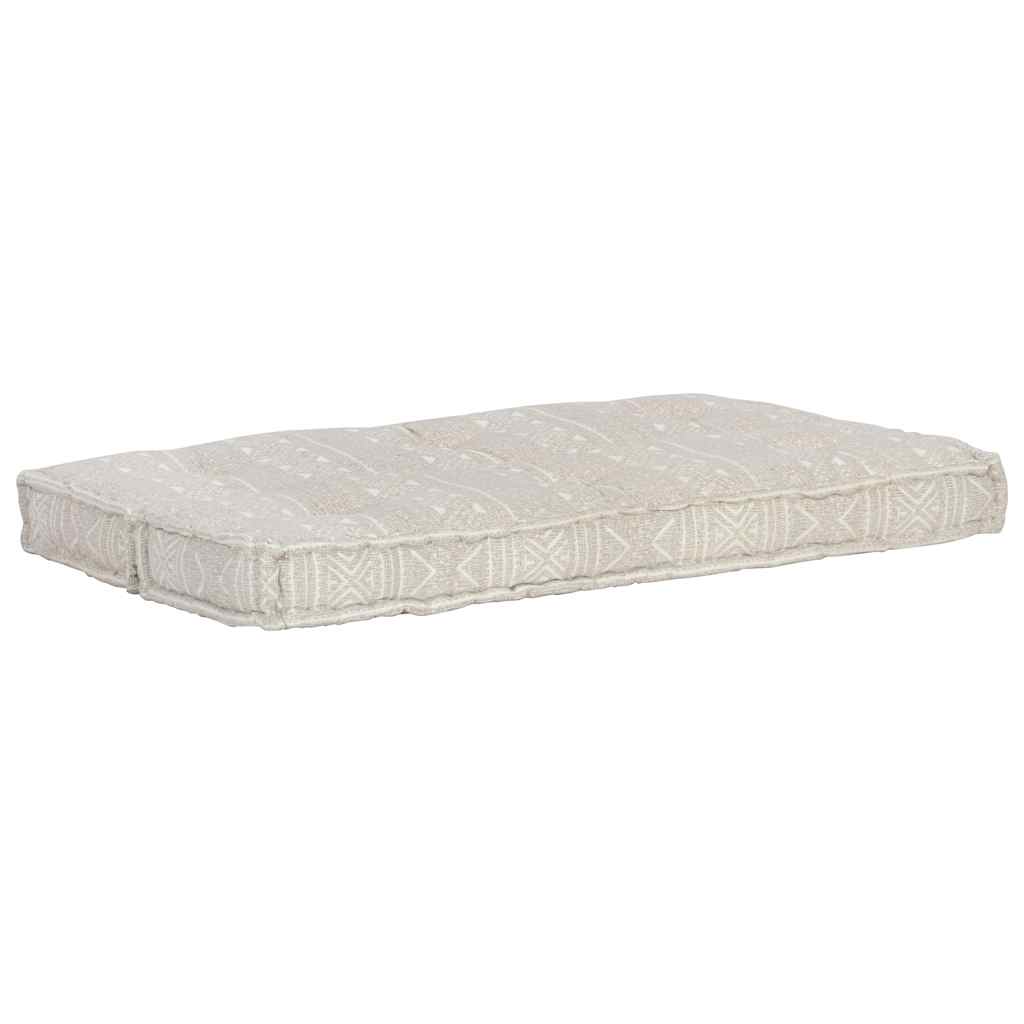 VidaXL cuscino per divano pallet in tessuto patchwork marrone chiaro