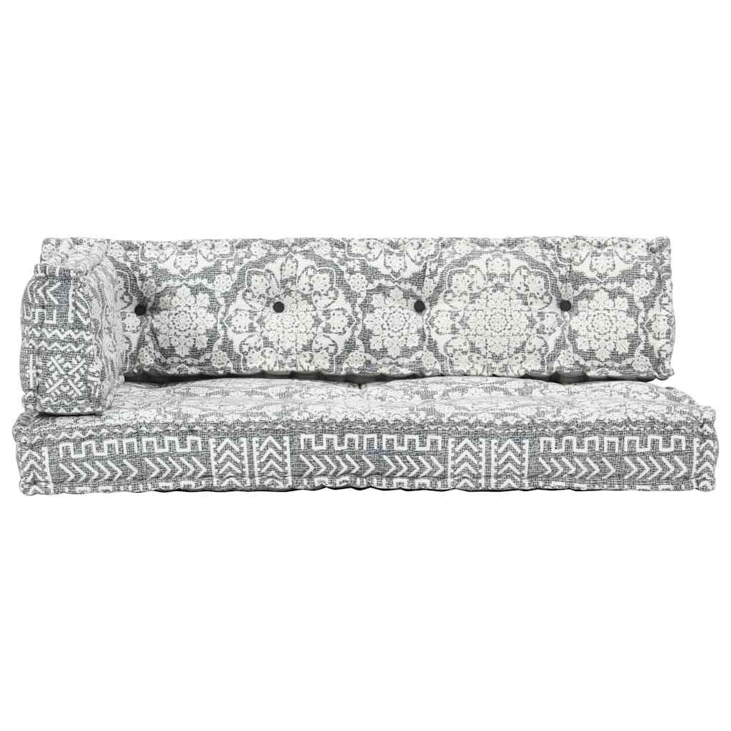 VidaXL cojín para sofá tejido de palet patchwork gris claro