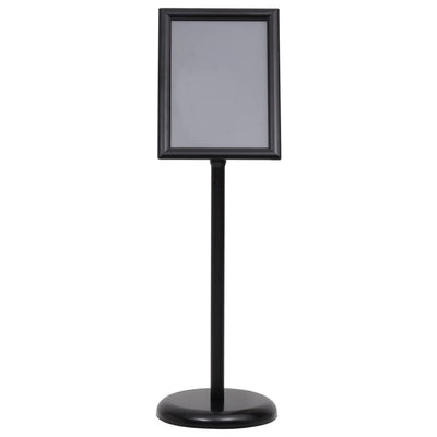 Vidaxl Poster Standard Standard A4 in lega di alluminio nero