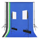 Vidaxl Photo Studio Conjunto con lámparas y fondos de Softbox