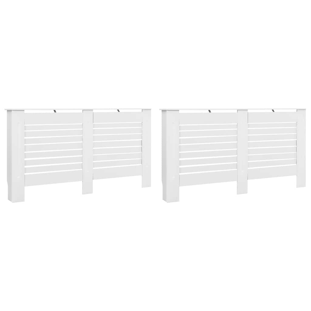 Vidaxl Radiatoroments 2 ST 152x19x81.5 cm MDF White