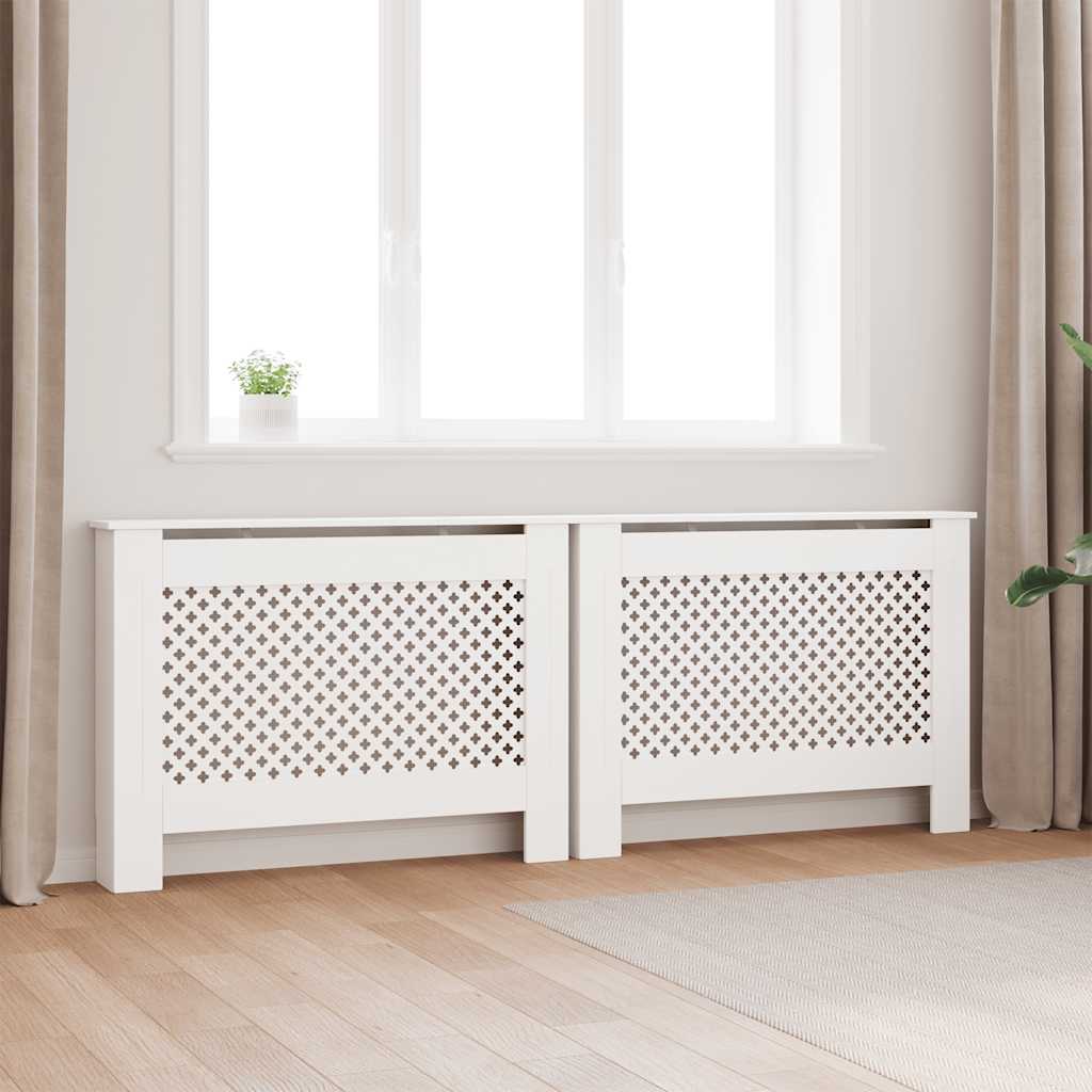 Vidaxl Radiatoroments 2 ST 112x19x81.5 cm MDF White