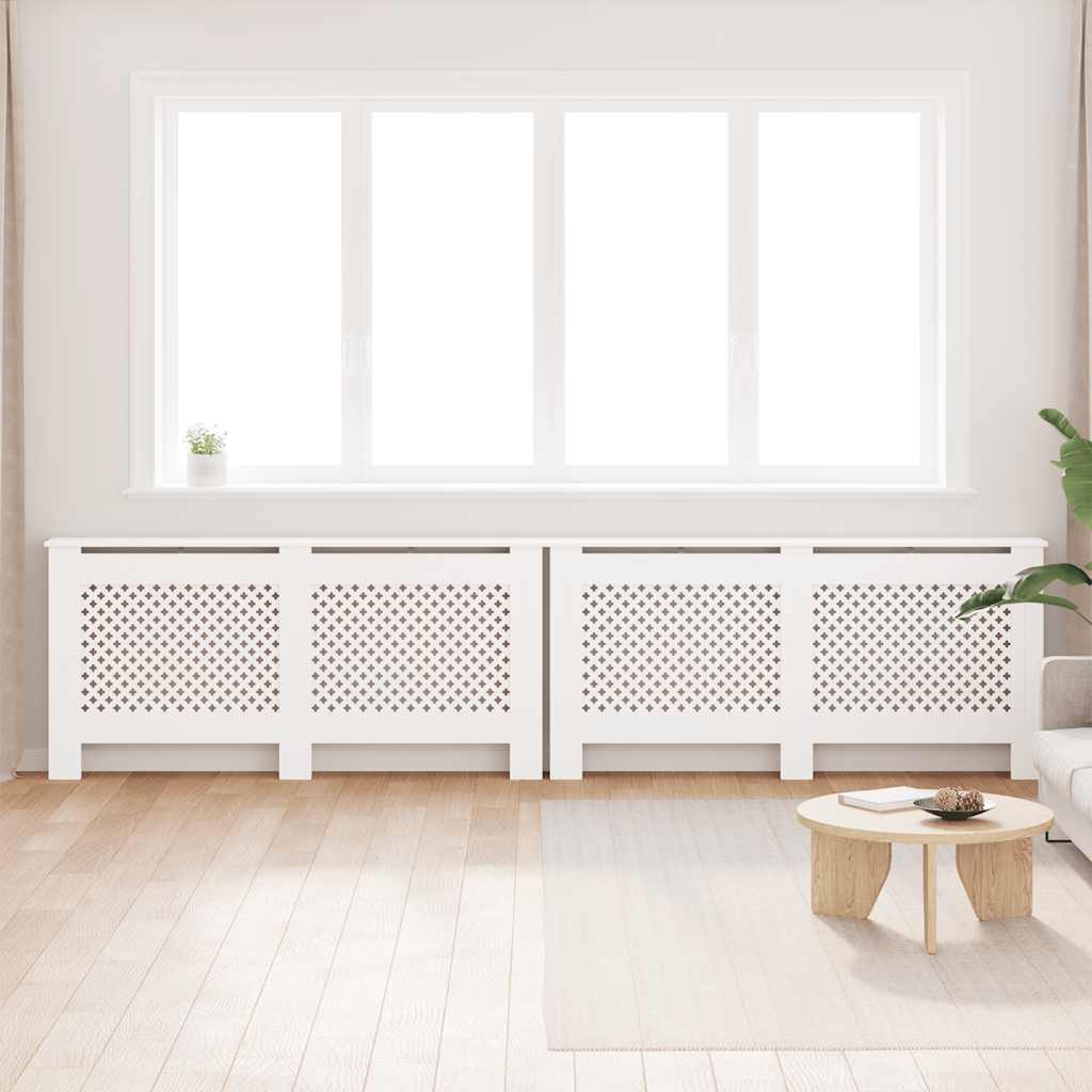 Vidaxl Radiatoroments 2 ST 172x19x81.5 cm MDF White