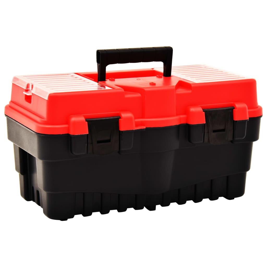 Vidaxl Toolbox 462x256x242 mm di plastica rosso