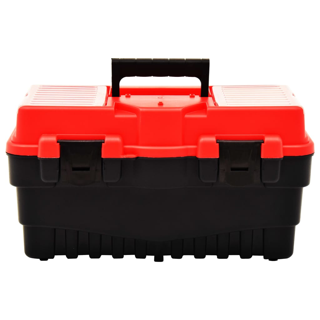 Vidaxl Toolbox 462x256x242 mm di plastica rosso