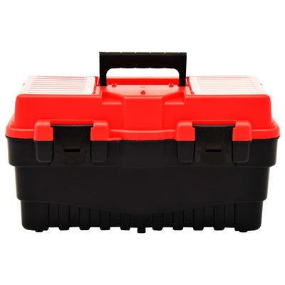 Vidaxl Toolbox 462x256x242 mm de plástico rojo