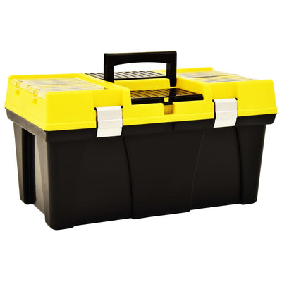 Vidaxl Toolbox 595x337x316 mm de plástico amarillo