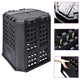 Vidaxl Compost Bin 360 L 68.9x68.9x83.9 cm nero